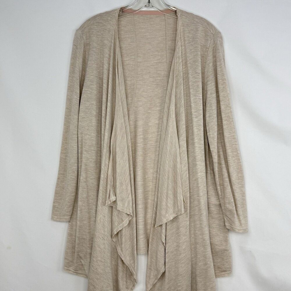 Calvin Klein Performance Women’s  Small Drape Front Cardigan with Rib Sleeves - Picture 13 of 16
